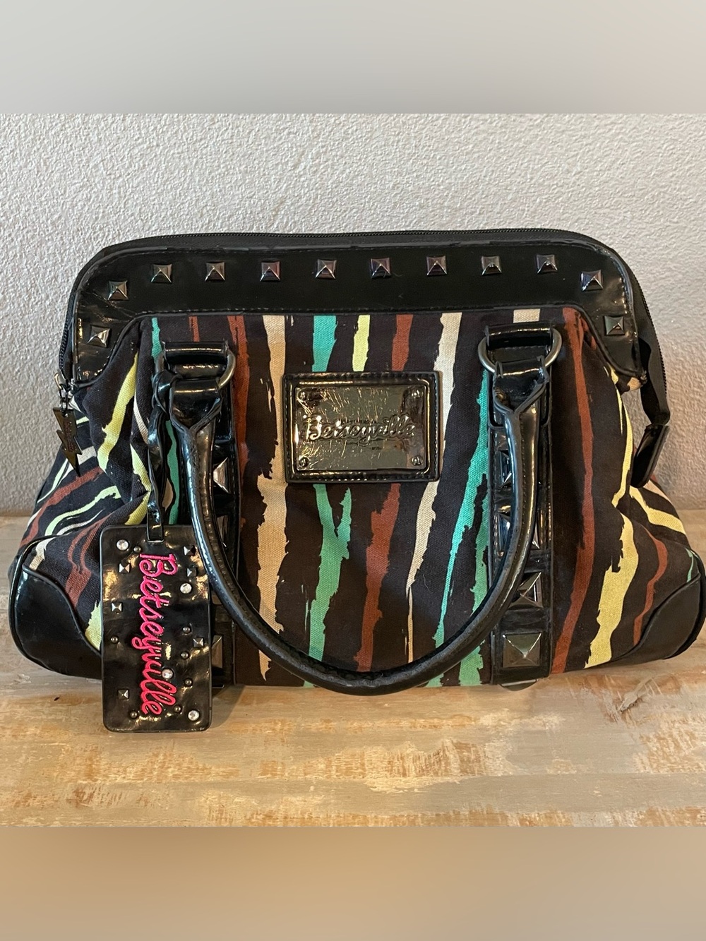 Betseyville Studded Bowler/Style Handbag